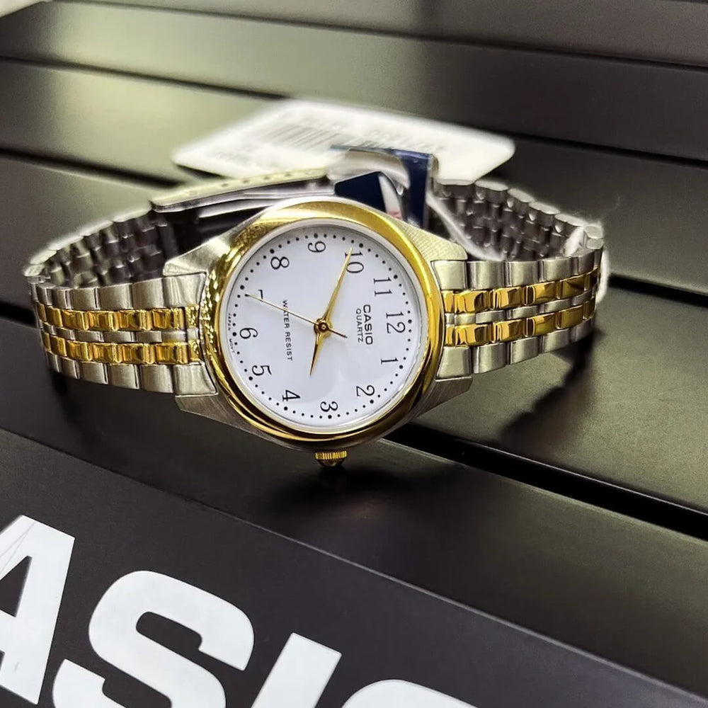 Reloj Casio LTP-1129G-7B Mujer Acero Plateado | CAS-M-112