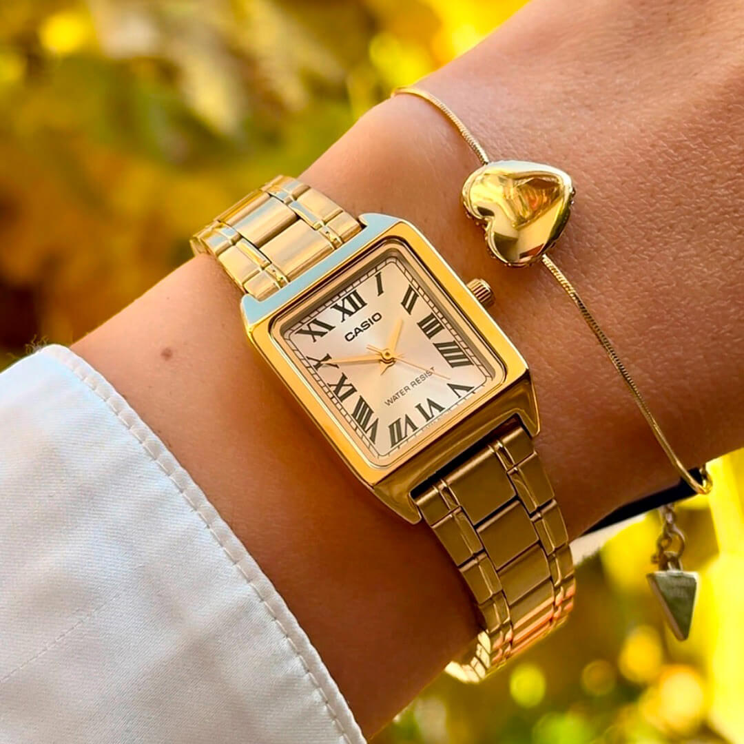 Reloj Casio LTP-V007G-9B Mujer Acero Dorado | CAS-M-115