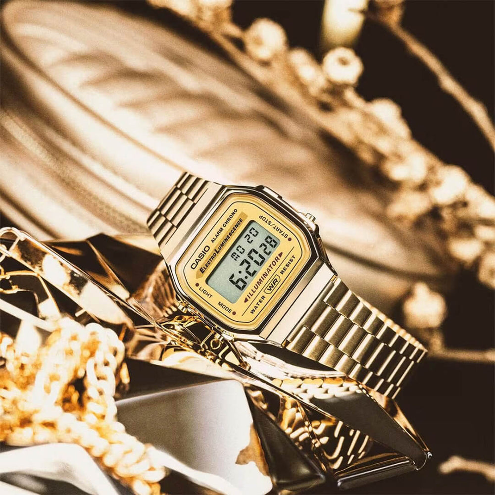 Reloj Casio A168WG-9W Mujer Acero Dorado