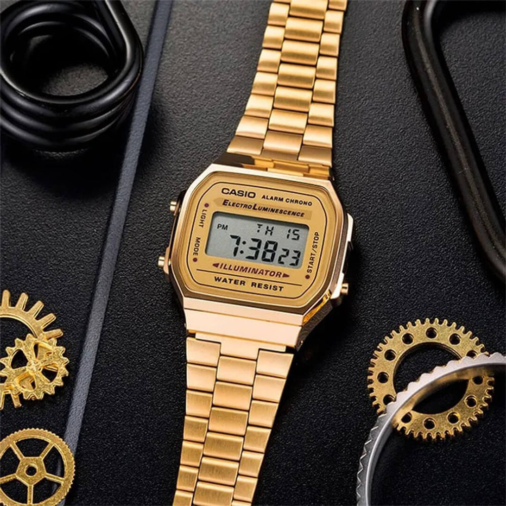 Reloj Casio A168WG-9W Mujer Acero Dorado