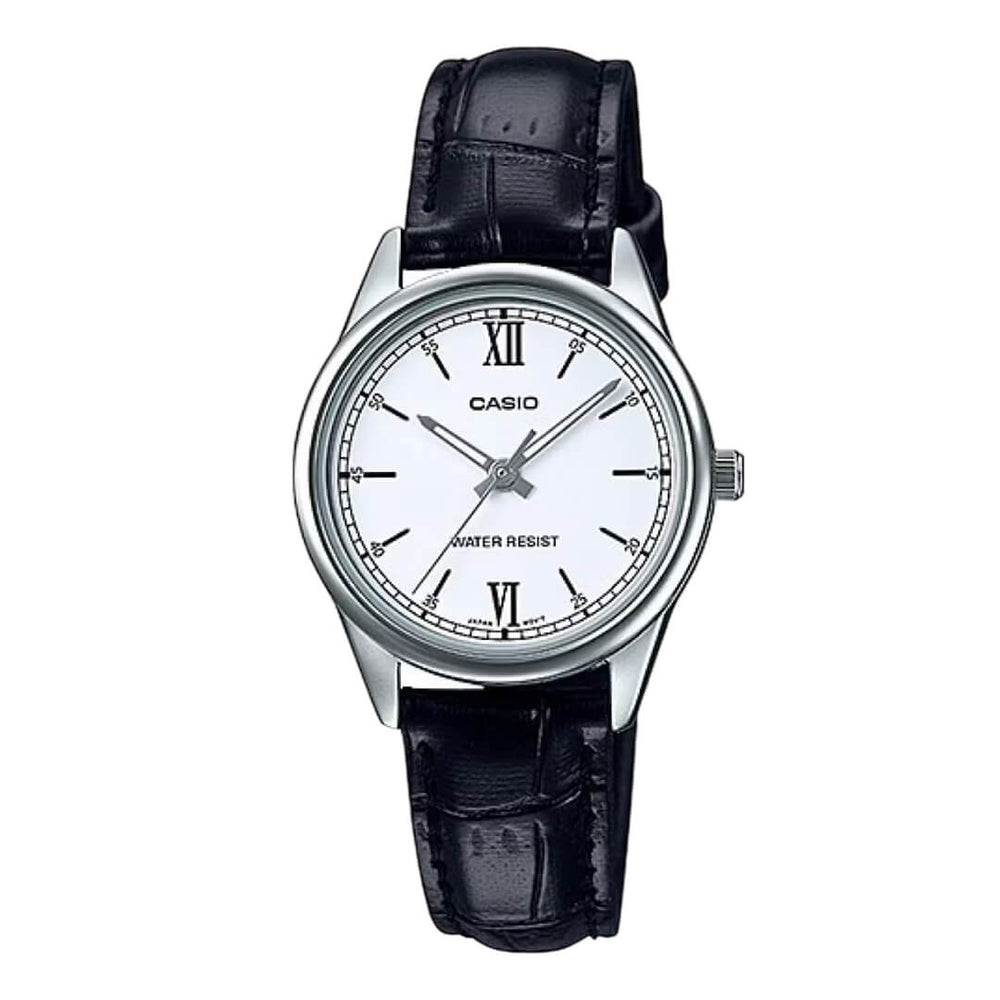 Reloj Casio LTP-V005L-7B2 Mujer Cuero Negro
