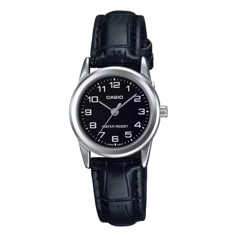 Reloj Casio LTP-V001L-1B Mujer Cuero Negro