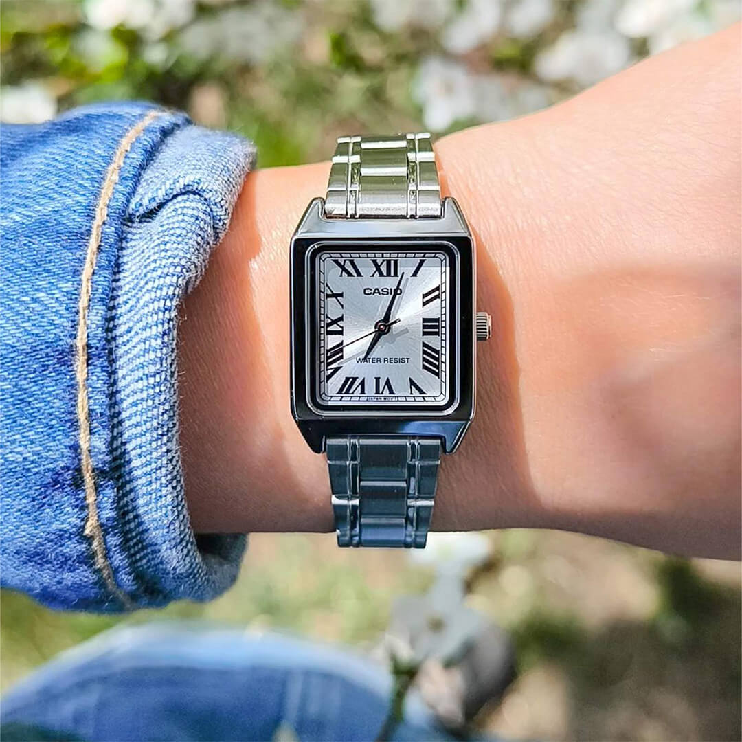 Reloj Casio LTP-V007D-7B Mujer Acero Plateado | CAS-M-130