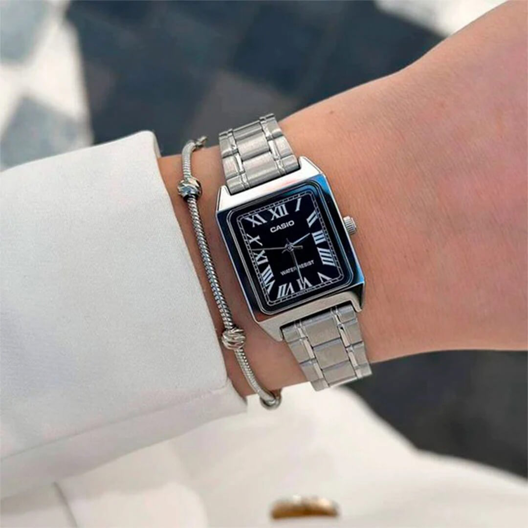 Reloj Casio LTP-V007D-1B Mujer Acero Plateado | CAS-M-131