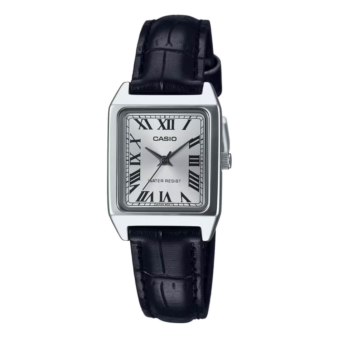 Reloj Casio LTP-V007L-7B1 Mujer Cuero Negro