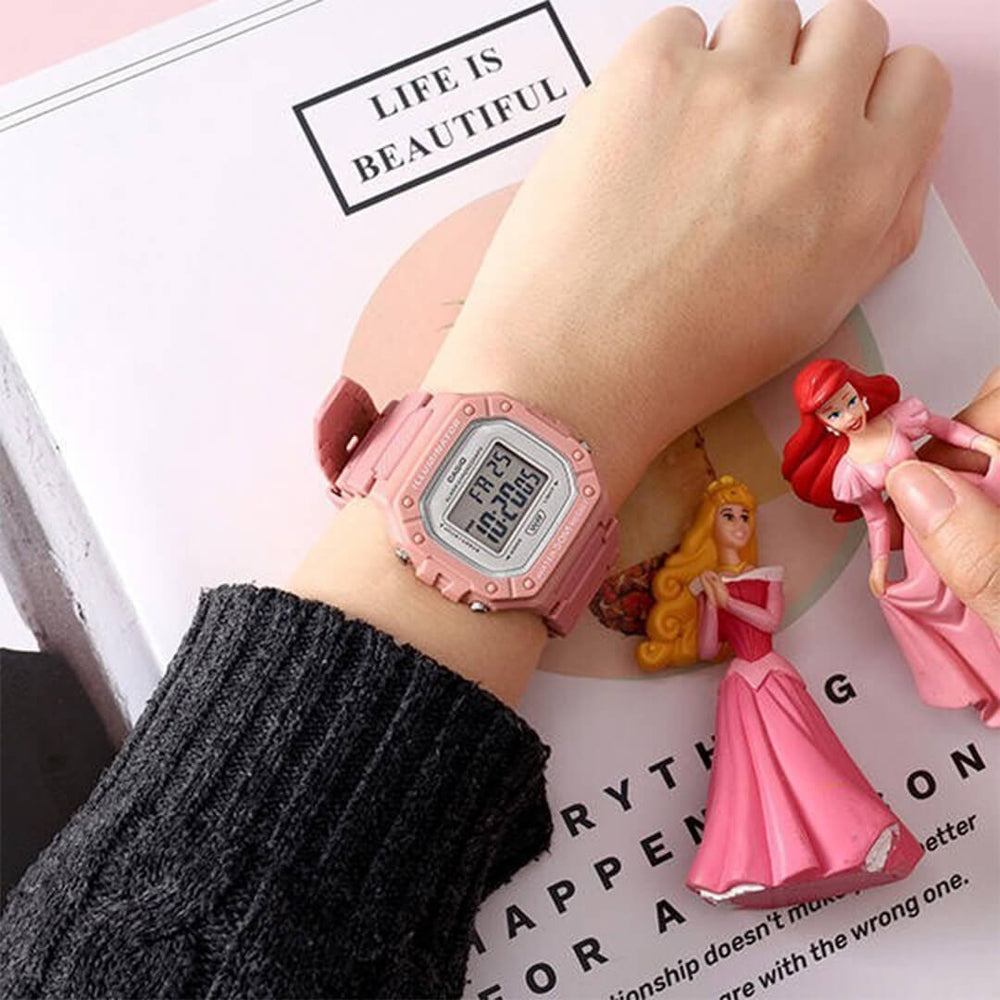 Reloj Casio W-218HC-4A Mujer Resina Rosado