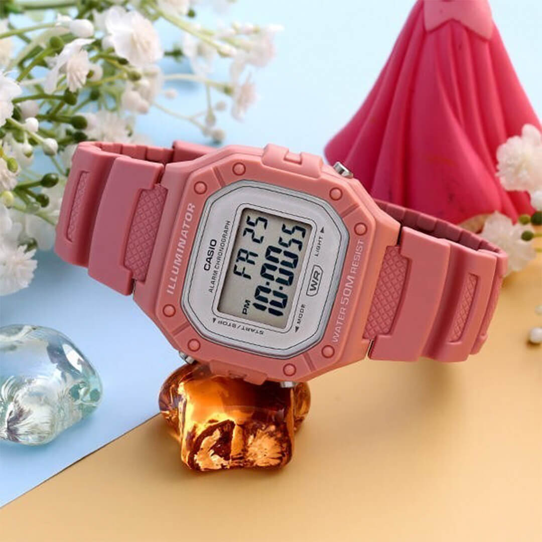 Reloj Casio W-218HC-4A Mujer Resina Rosado