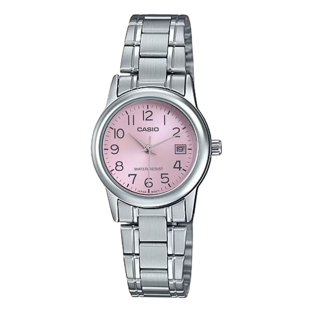 Reloj Casio LTP-V002D-4B Mujer Acero Plateado | CAS-M-139