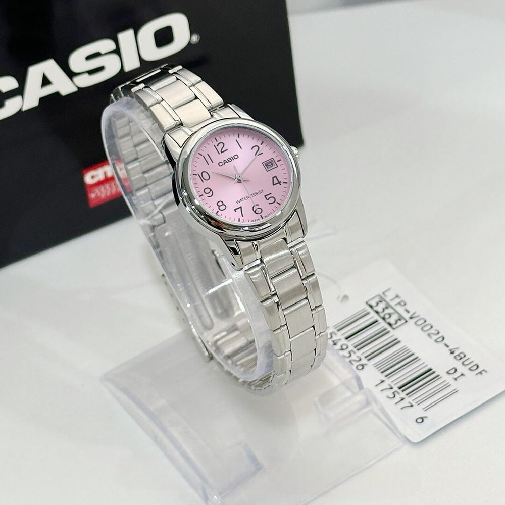 Reloj Casio LTP-V002D-4B Mujer Acero Plateado | CAS-M-139