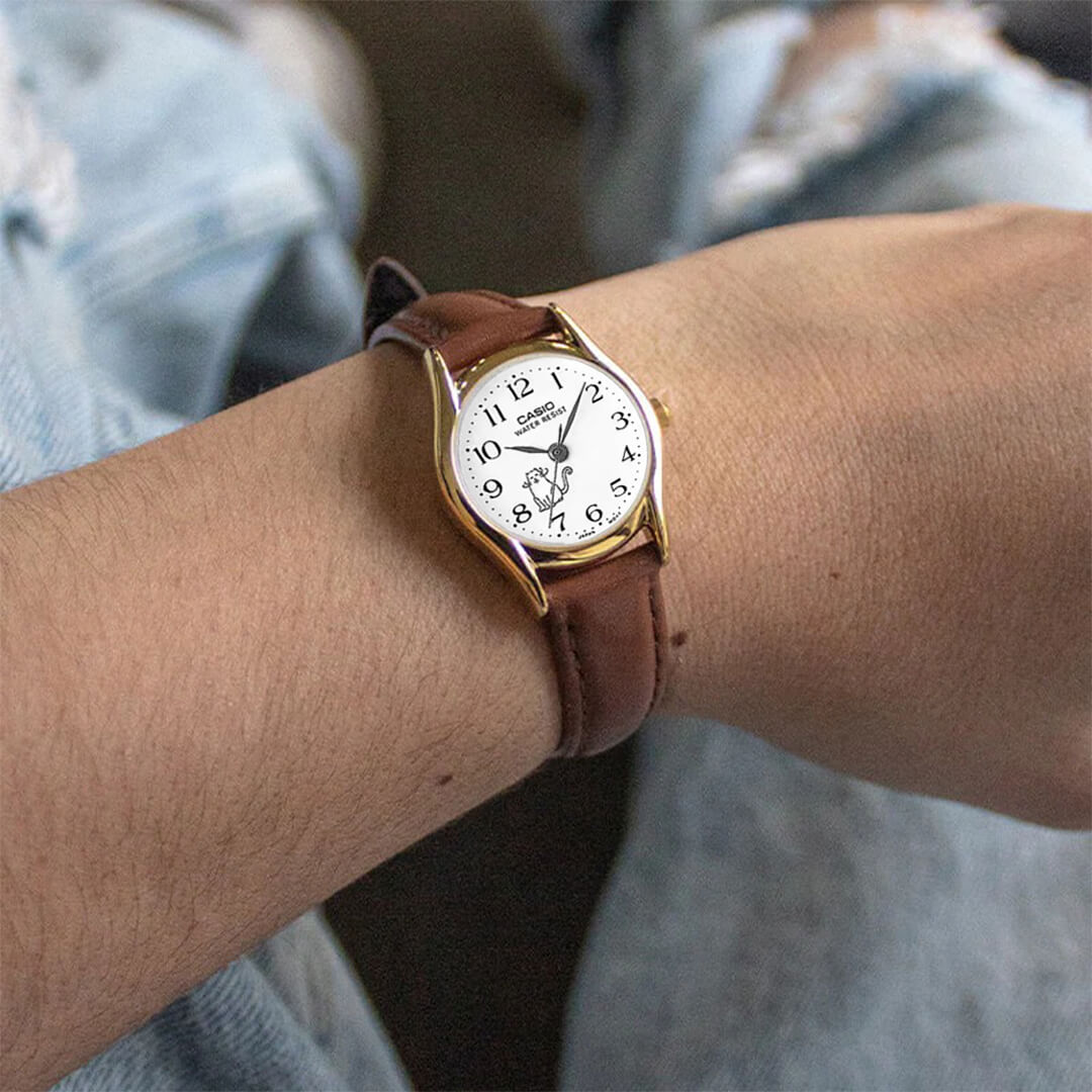 Reloj Casio LTP-1094Q-7B8 Mujer Cuero Marrón