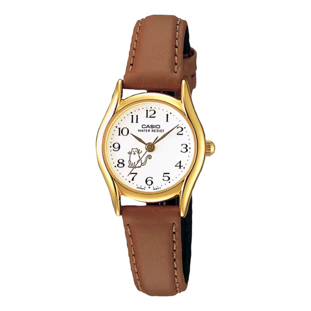 Reloj Casio LTP-1094Q-7B8 Mujer Cuero Marrón