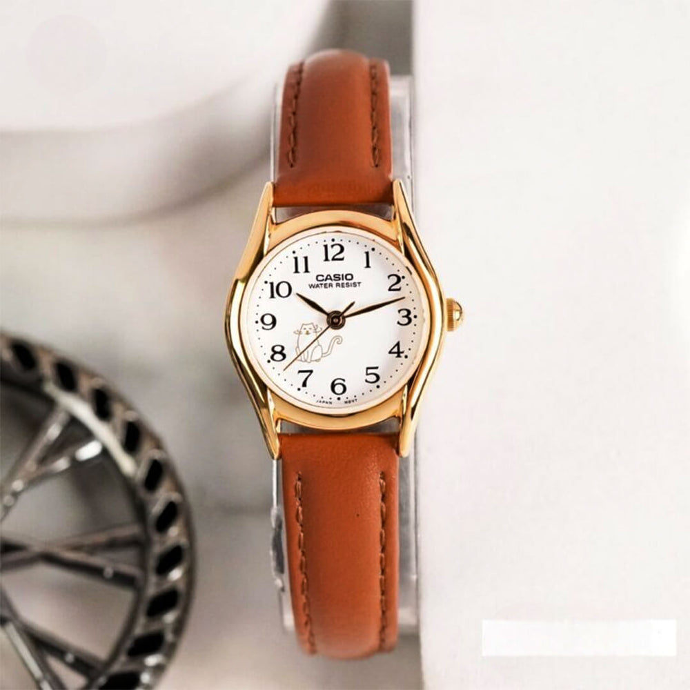 Reloj Casio LTP-1094Q-7B8 Mujer Cuero Marrón
