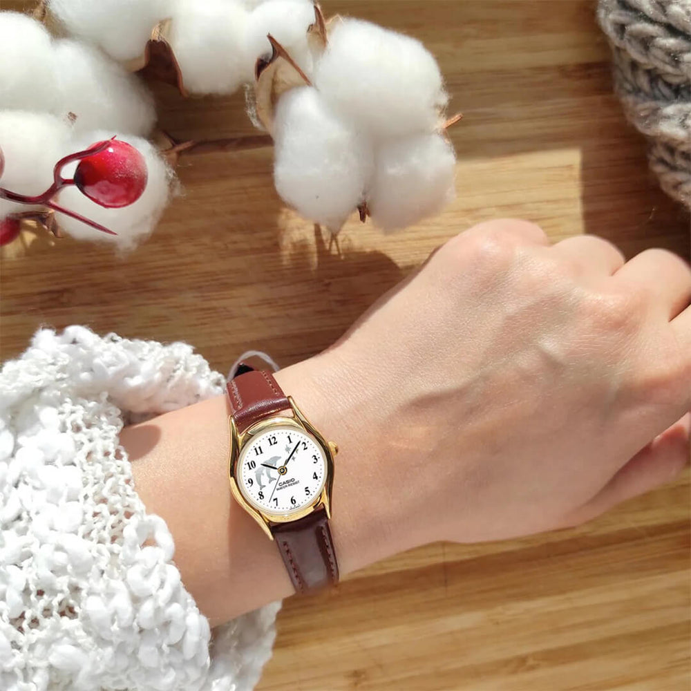 Reloj Casio LTP-1094Q-7B9 Mujer Cuero Marrón