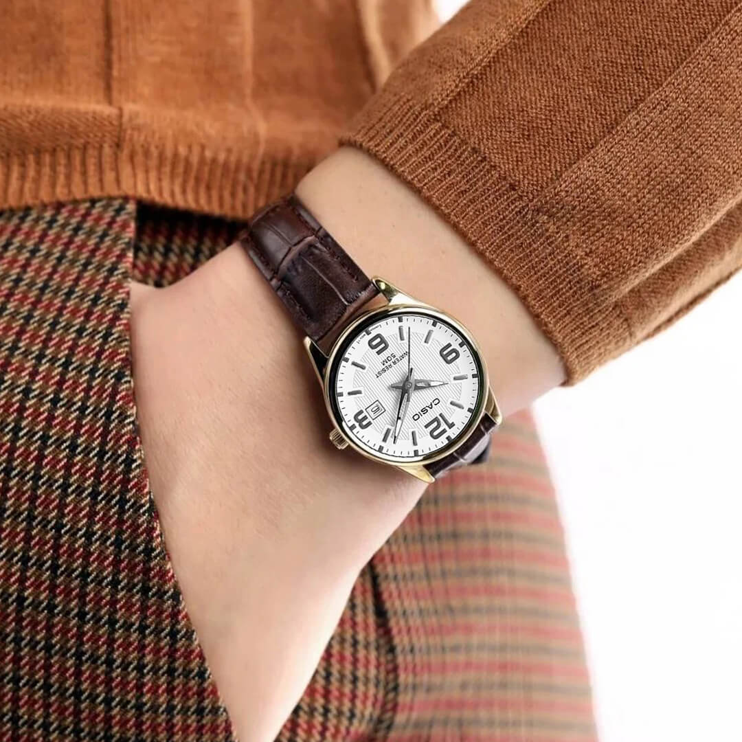 Reloj Casio LTP-1314L-7AV Mujer Cuero Marrón