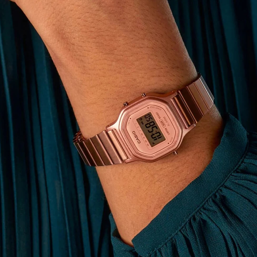 Reloj Casio LA-11WR-5A Mujer Acero Oro Rosa | CAS-M-38