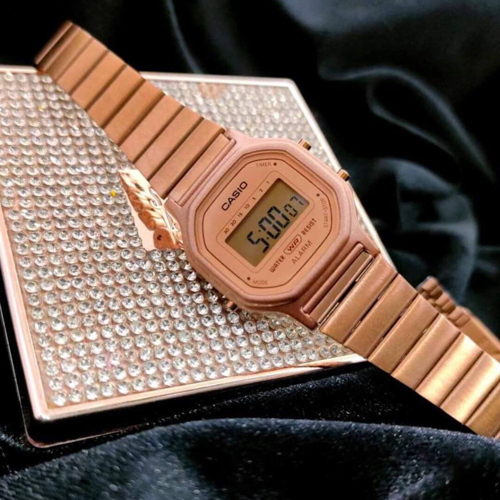 Reloj Casio LA-11WR-5A Mujer Acero Oro Rosa