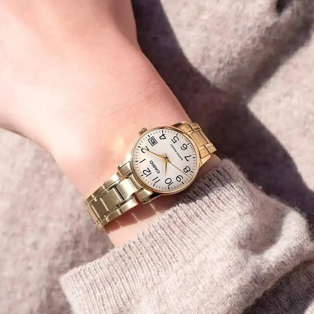 Reloj Casio LTP-V002G-7B2 Mujer Acero Dorado