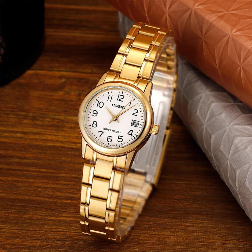 Reloj Casio LTP-V002G-7B2 Mujer Acero Dorado