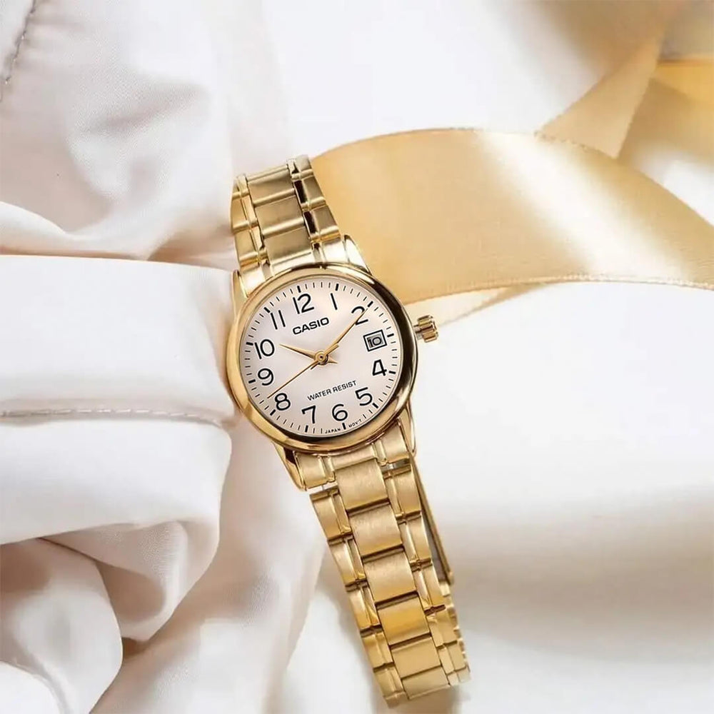 Reloj Casio LTP-V002G-7B2 Mujer Acero Dorado