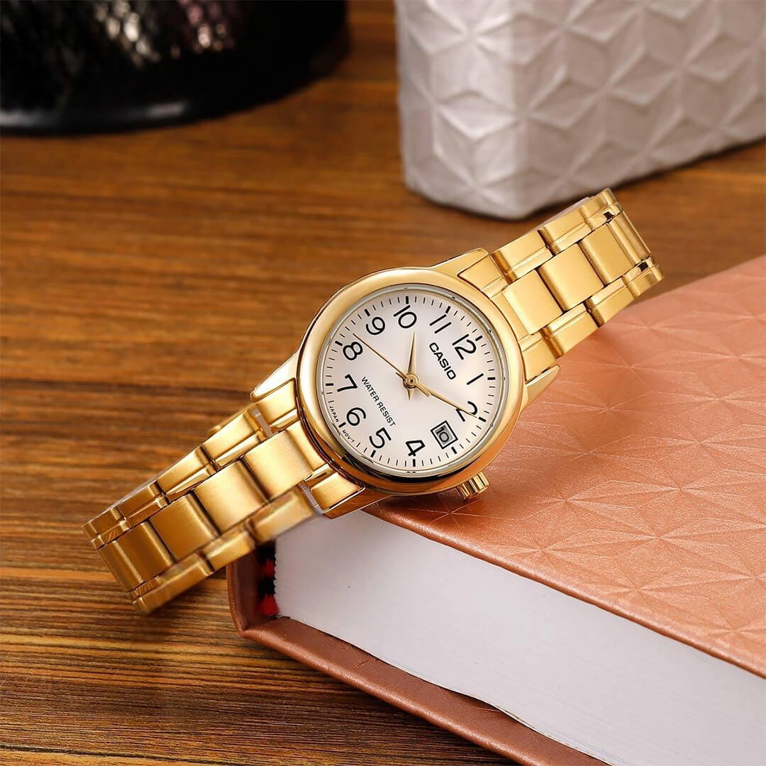 Reloj Casio LTP-V002G-7B2 Mujer Acero Dorado