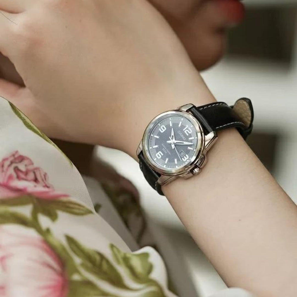 Reloj Casio LTP-1314L-8A Mujer Cuero Negro