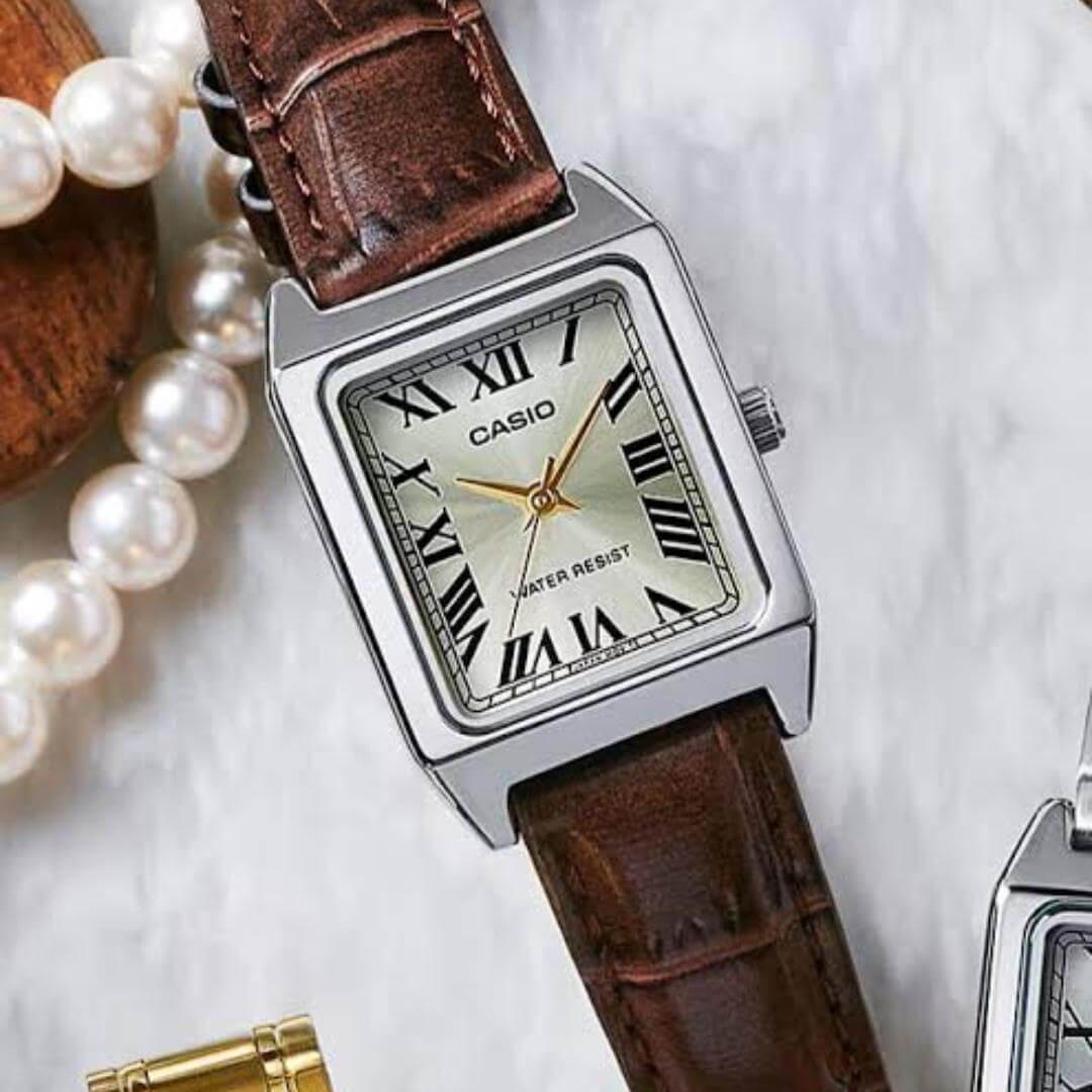 Reloj Casio LTP-V007L-9B Mujer Cuero Marrón