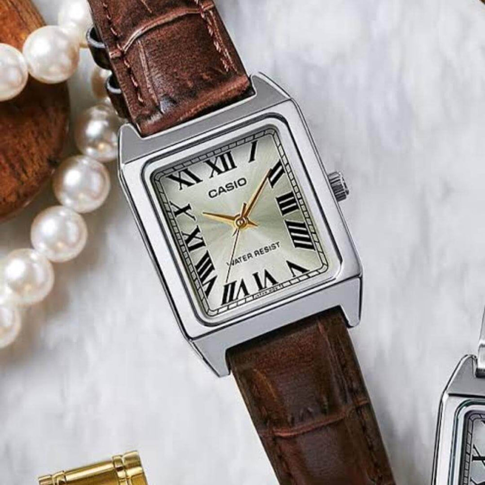 Reloj Casio LTP-V007L-9B Mujer Cuero Marrón