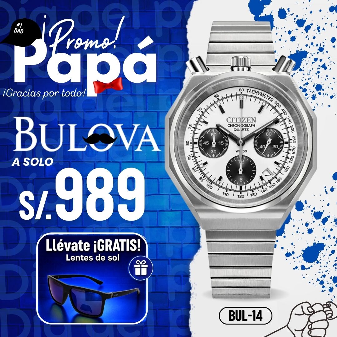 Reloj Citizen Tsuno Bullhead AN3700-62A Hombre Acero Plateado