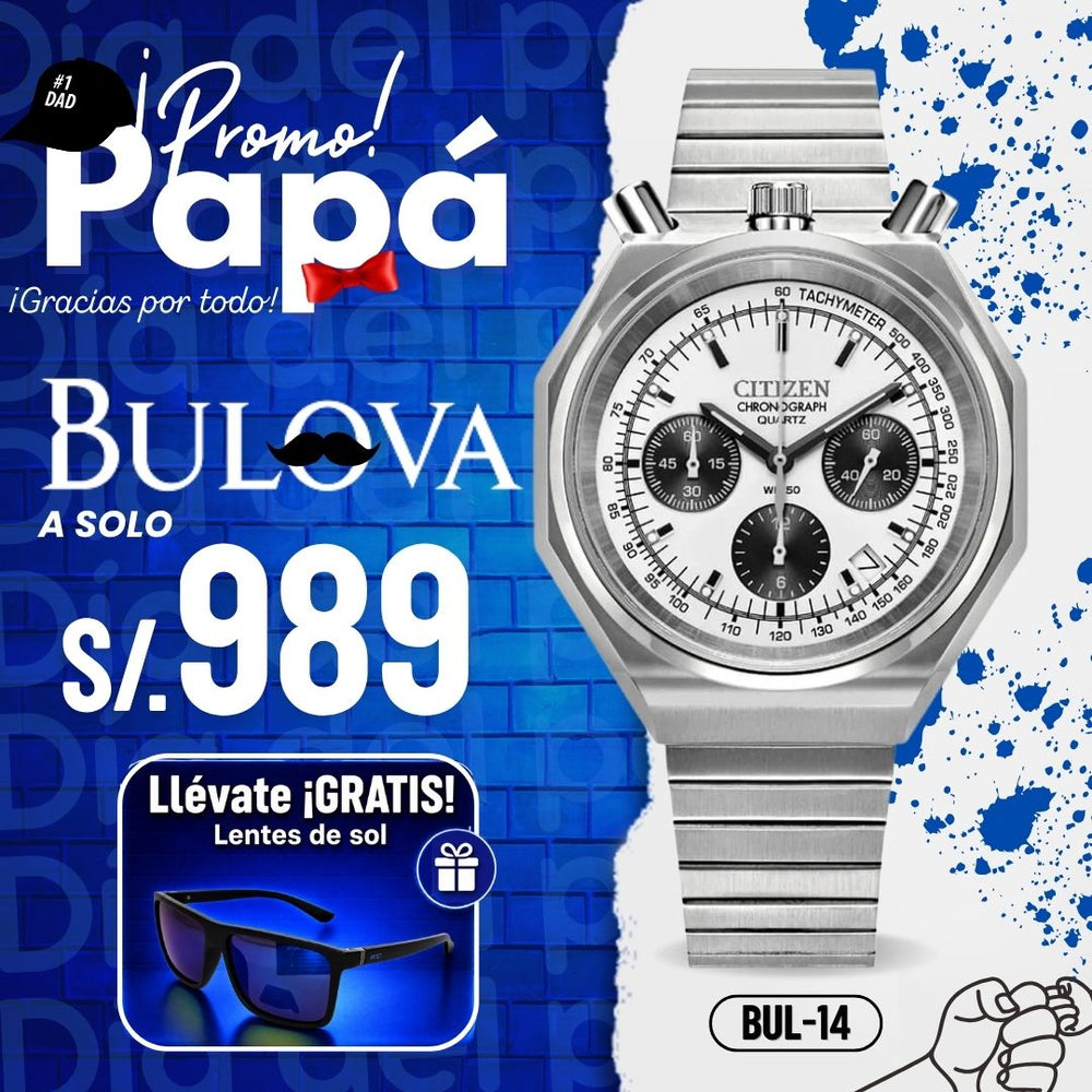 Reloj Citizen Tsuno Bullhead AN3700-62A Hombre Acero Plateado