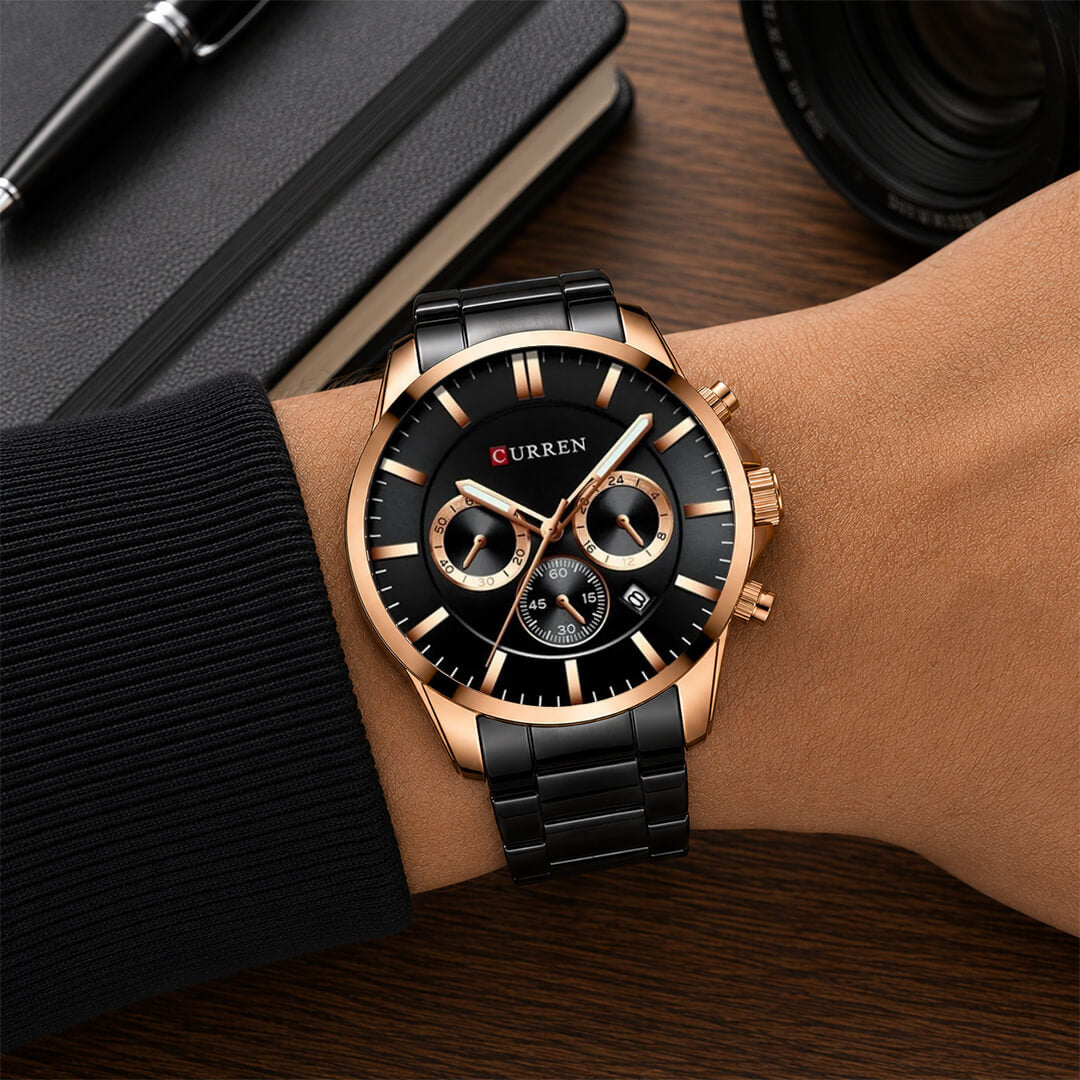 Reloj Curren CUR-19 Hombre Acero Negro