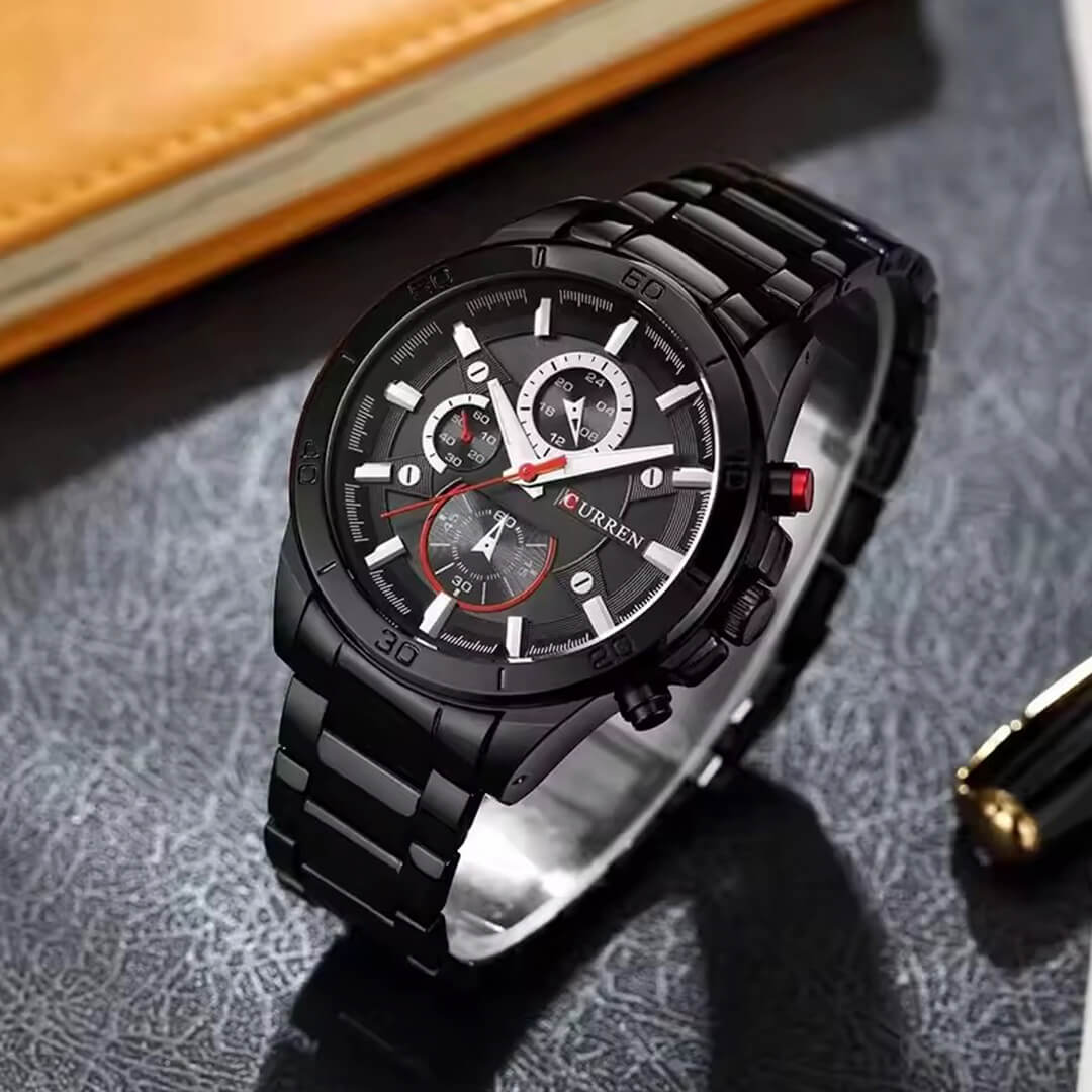 Reloj Curren CUR-43 Hombre Acero Negro