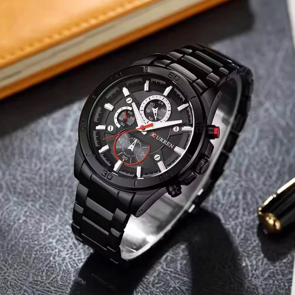 Reloj Curren CUR-43 Hombre Acero Negro