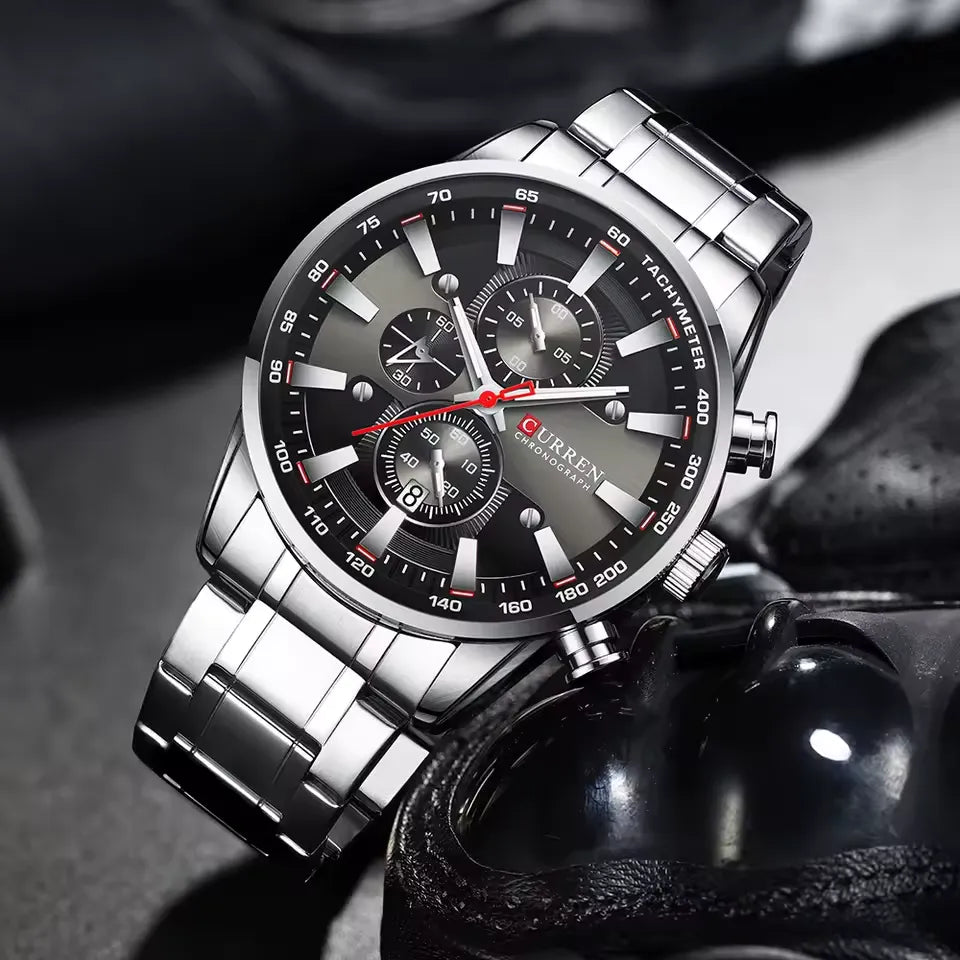 Reloj Curren CUR-46 Hombre Acero Plateado