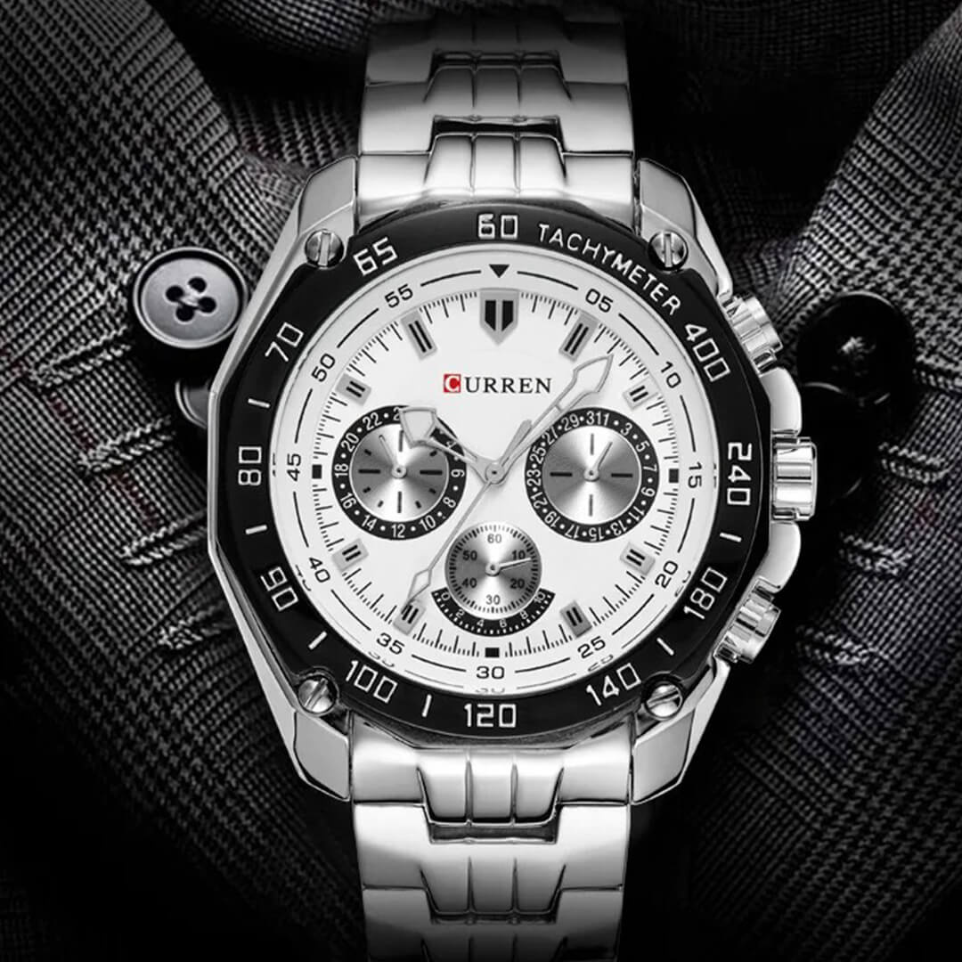 Reloj Curren CUR-57 Hombre Acero Plateado