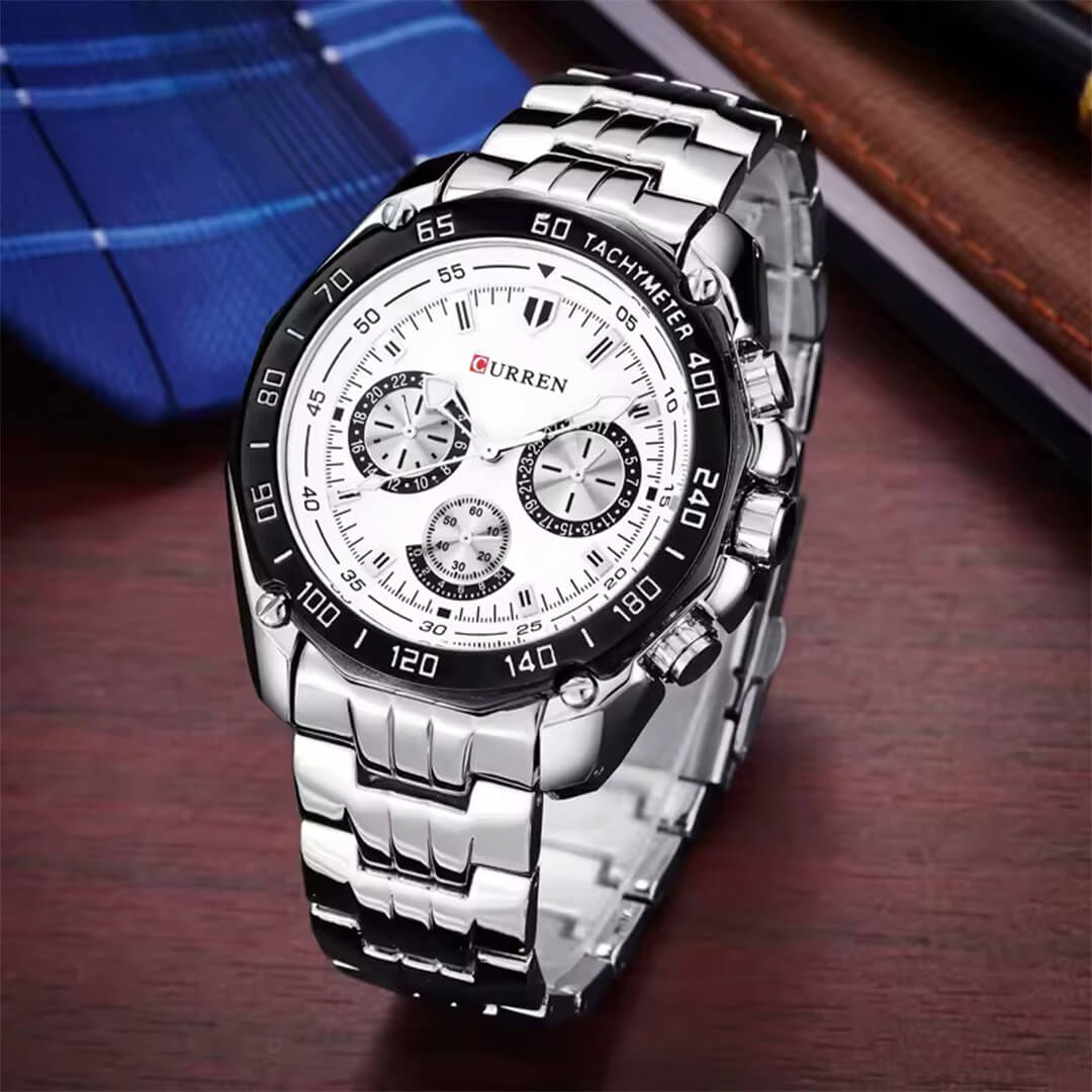 Reloj Curren CUR-57 Hombre Acero Plateado