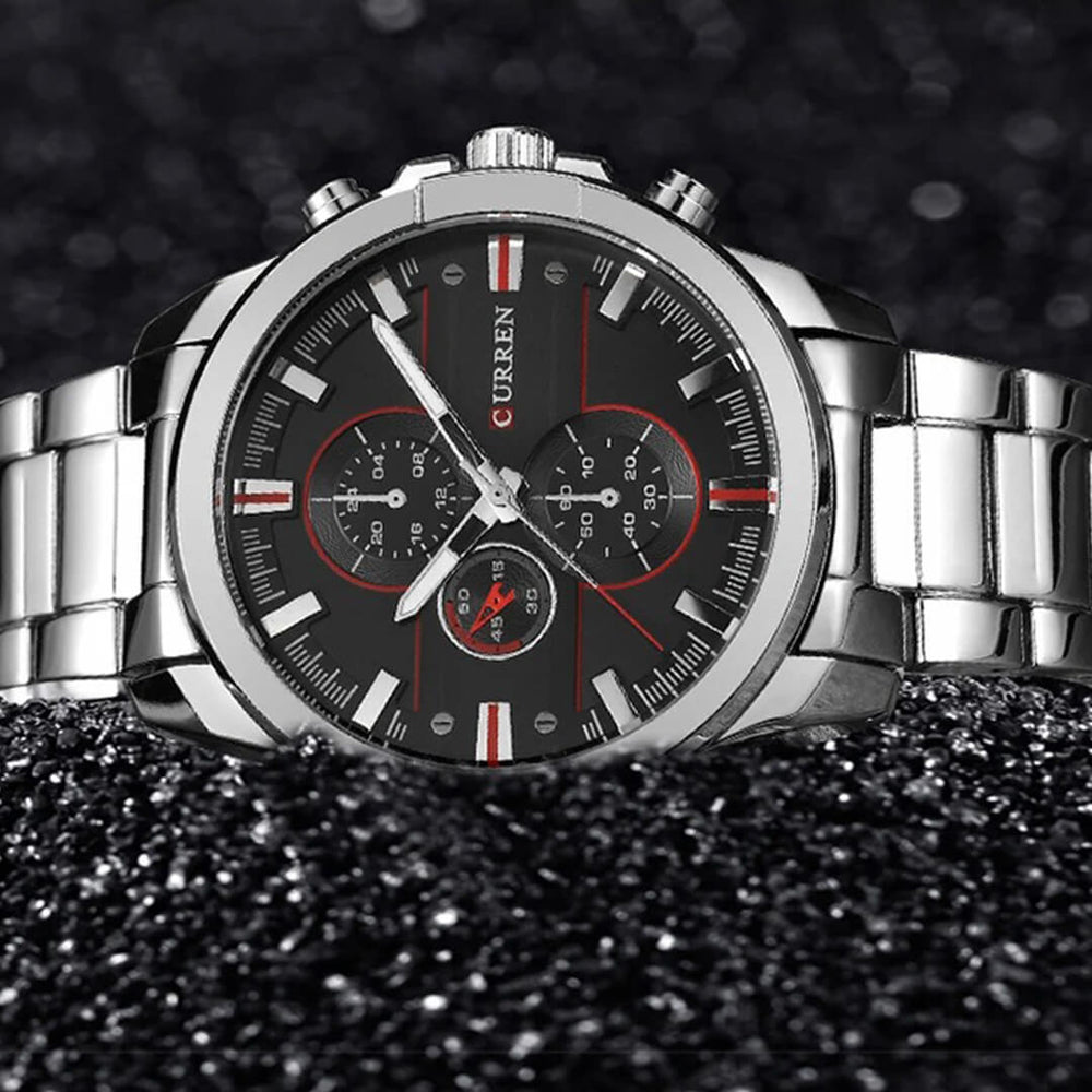 Reloj Curren CUR-61 Hombre Acero Plateado