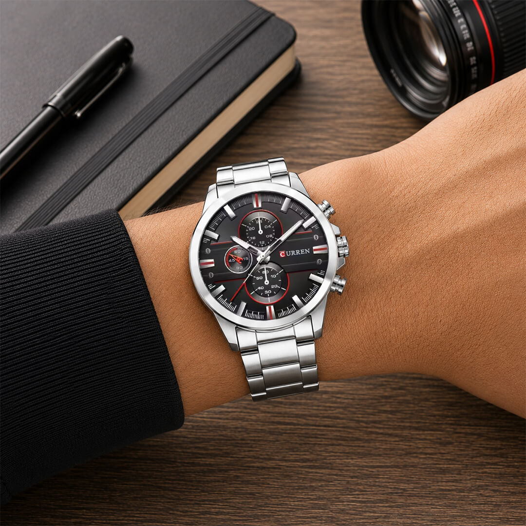 Reloj Curren CUR-61 Hombre Acero Plateado