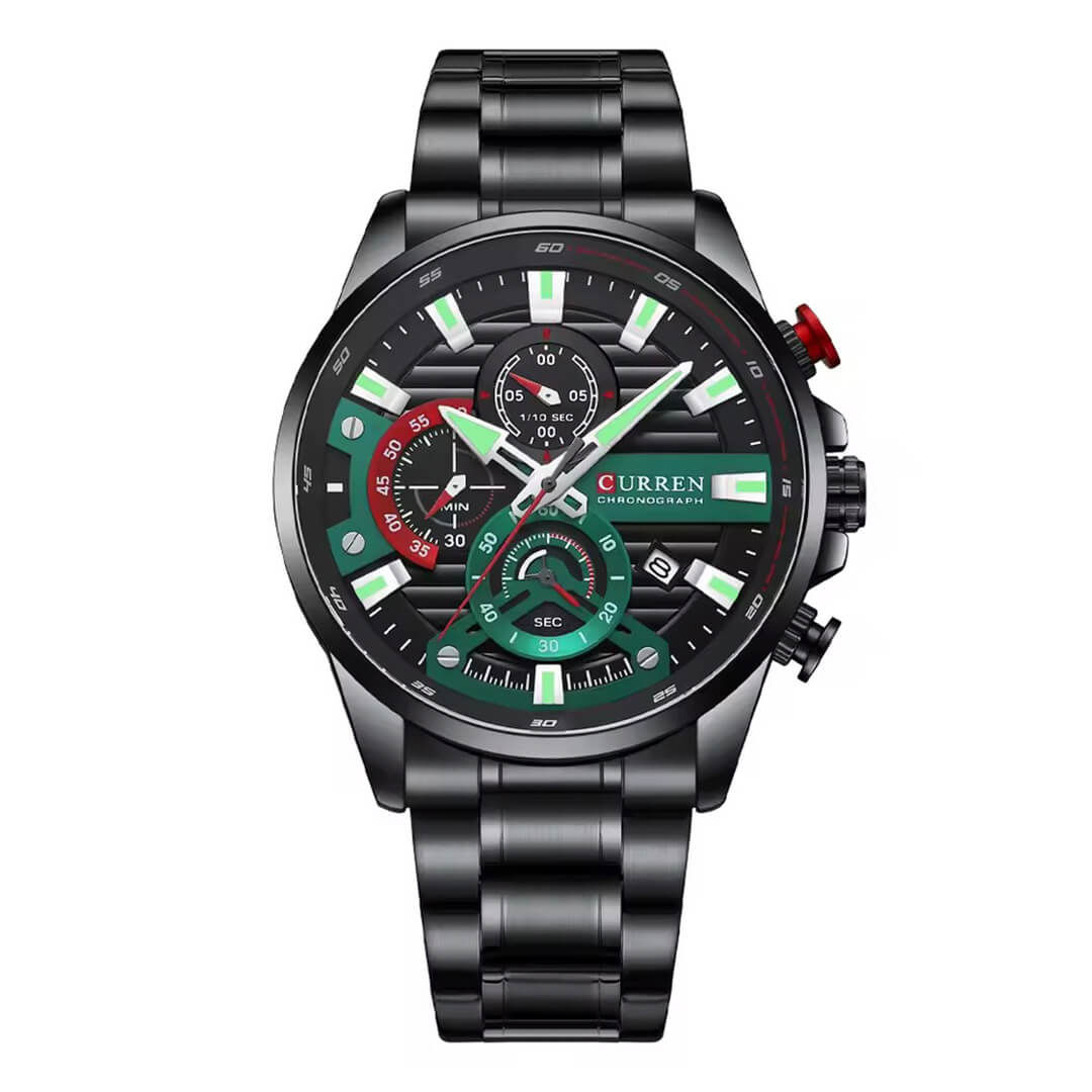 Reloj Curren Hombre Acero Negro | CUR-62