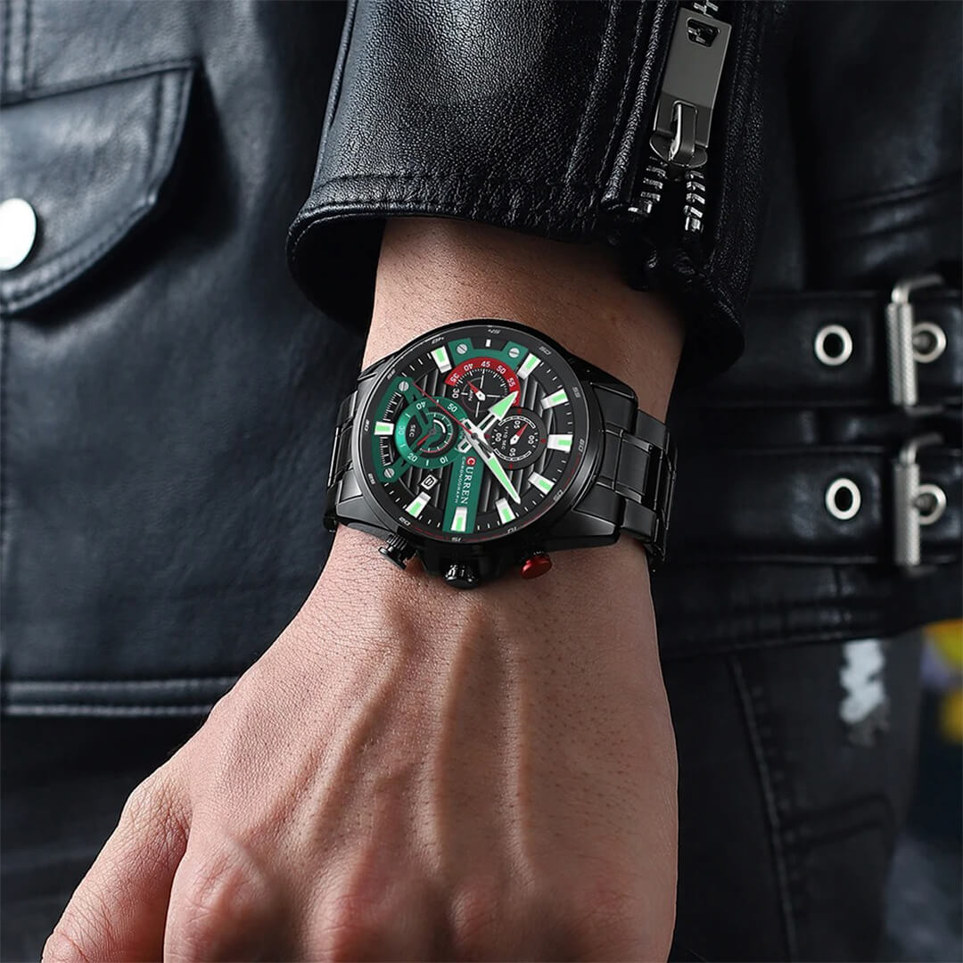 Reloj Curren Hombre Acero Negro | CUR-62
