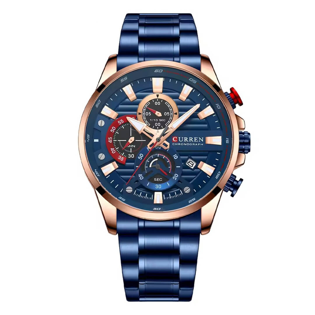 Reloj Curren Hombre Acero Azul | CUR-63