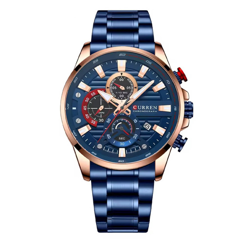 Reloj Curren CUR-63 Hombre Acero Azul