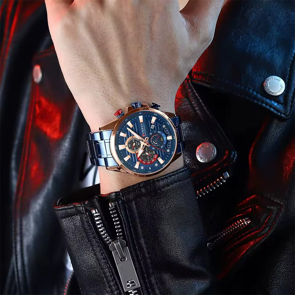 Reloj Curren CUR-63 Hombre Acero Azul