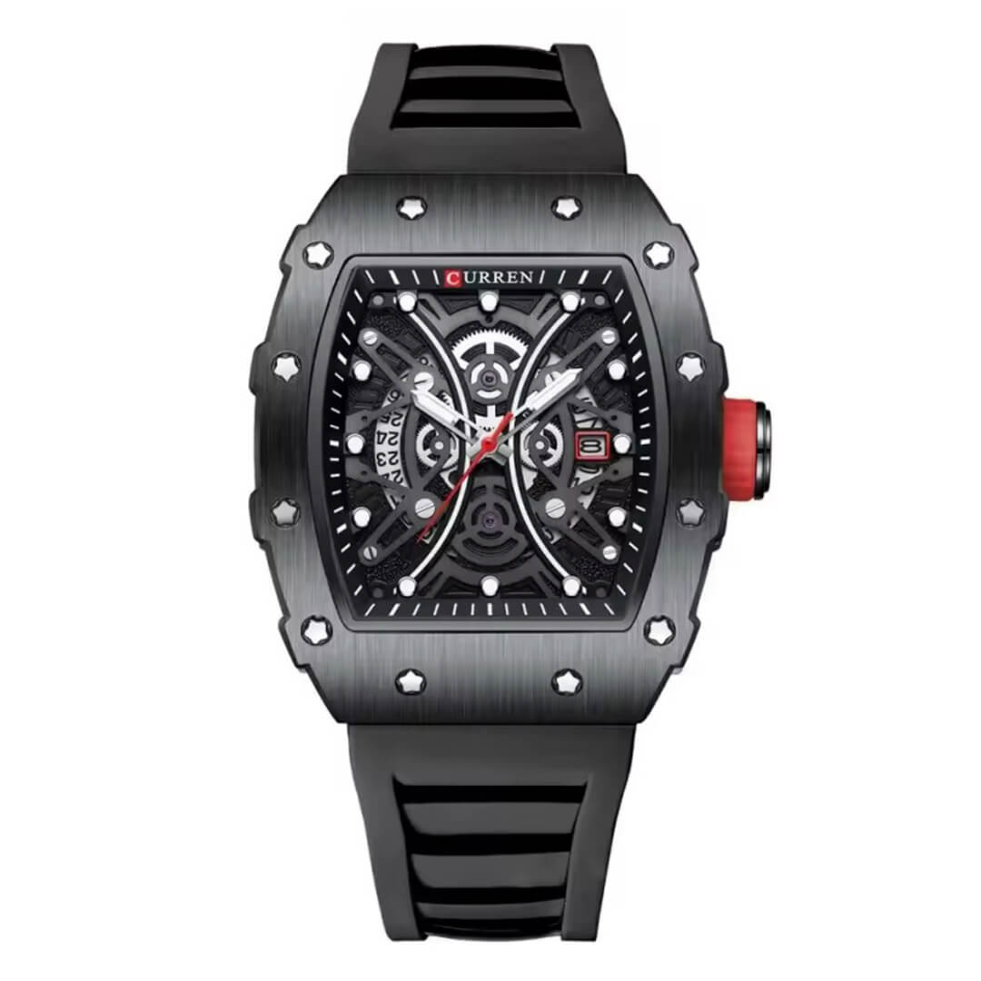 Reloj Curren Hombre Deportivo Negro | CUR-65
