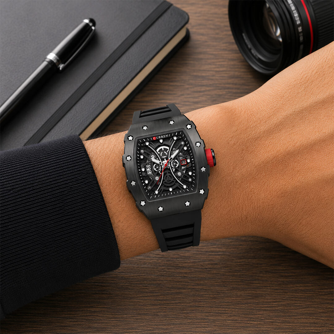 Reloj Curren CUR-65 Hombre Deportivo Negro