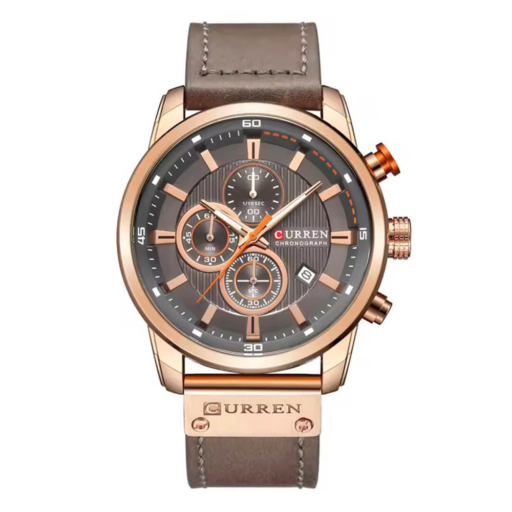 Reloj Curren CUR-66 Hombre Cuero Marrón