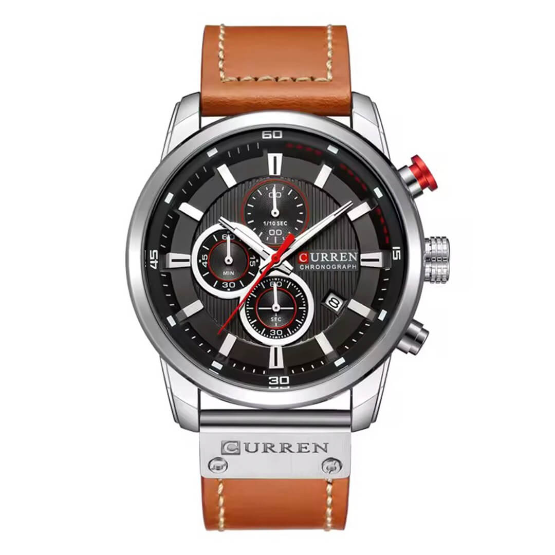 Reloj Curren Hombre Cuero Marrón | CUR-67