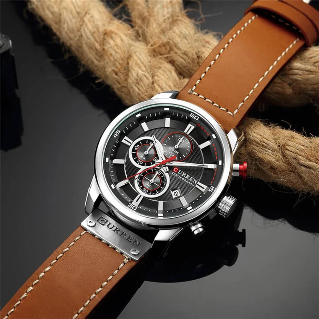 Reloj Curren Hombre Cuero Marrón | CUR-67