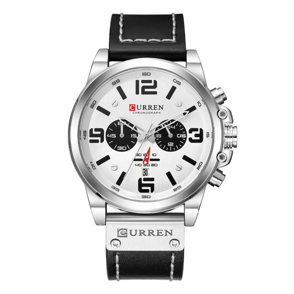 Reloj Curren CUR-68 Hombre Cuero Negro