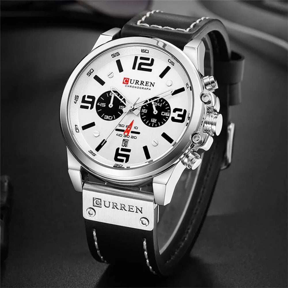 Reloj Curren CUR-68 Hombre Cuero Negro