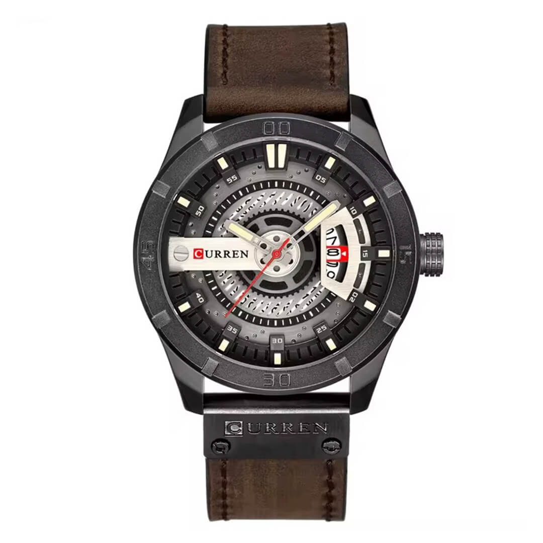 Reloj Curren Hombre Cuero Marrón | CUR-70